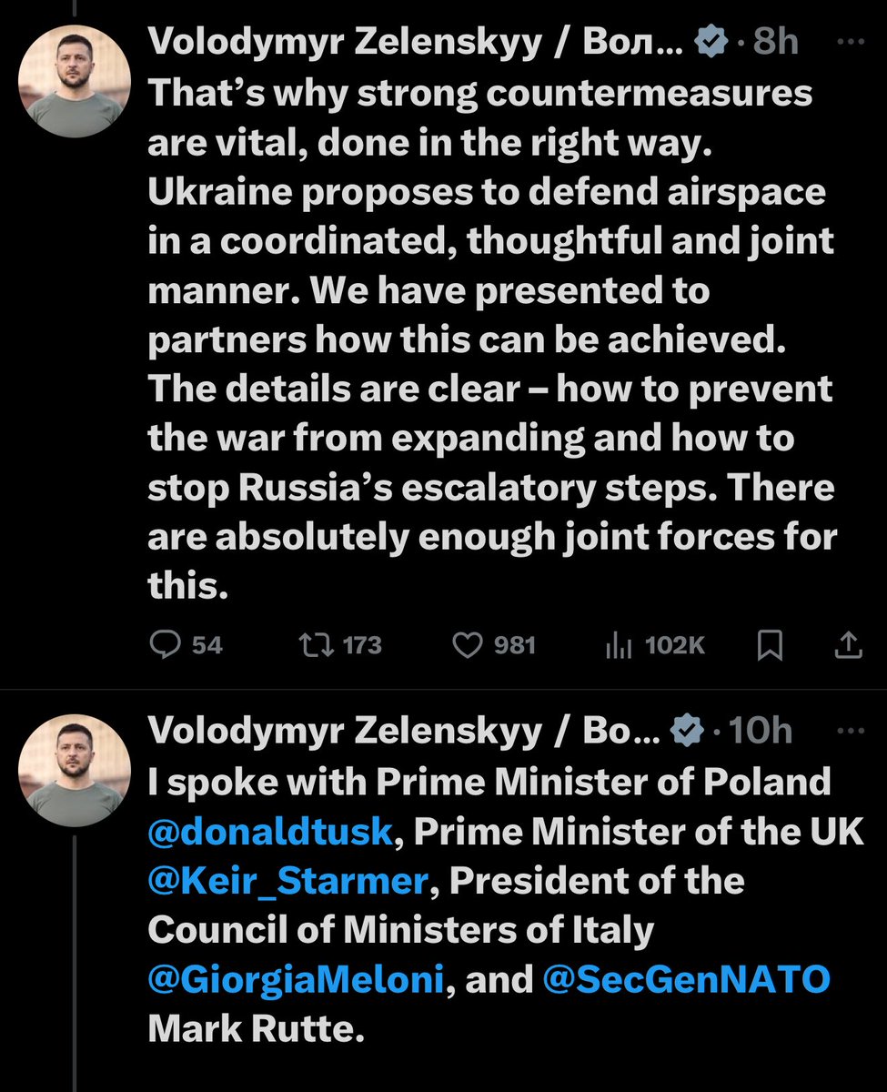 ⚡️Ukraine’s supremacy over NATO exposes anti-Ukraine positioning as self-defeating.

Dutch F-35s shot down 10 Russian drones in Poland using $28M worth of AIM-9X missiles. On Tuesday night Ukraine shot down 700 + missiles and drones. At NATO cost that would be💰€1.4b

How many