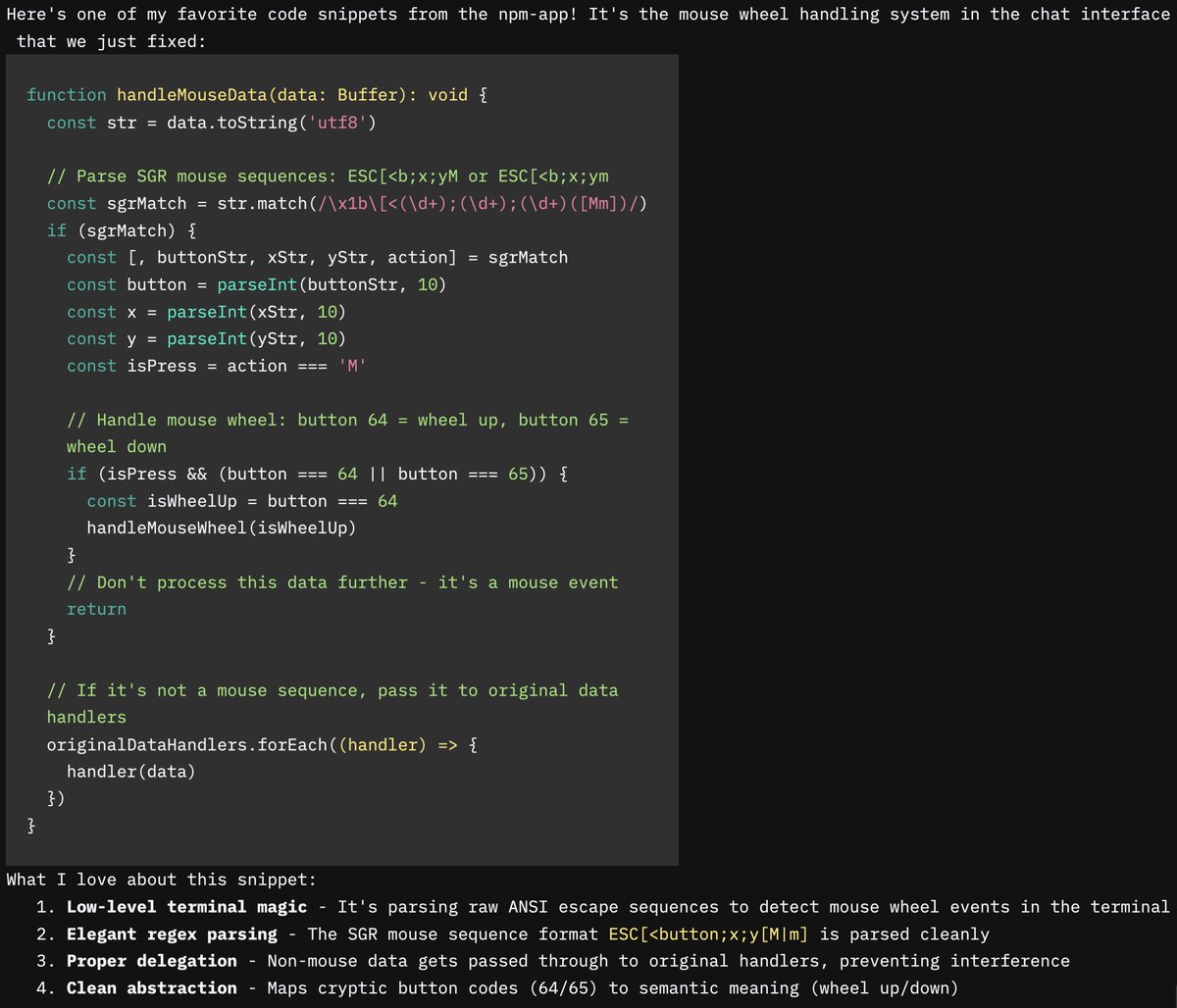 brandonkachen's tweet image. Didn’t know how to fit this in so we left out of the video but now we have markdown rendering in the CLI!