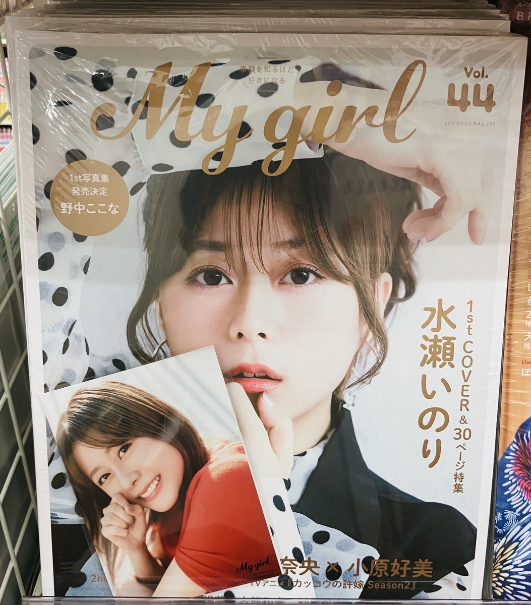 水瀬いのり　告知ポスター2本セット 水瀬いのり 2019年 2月号 声優グランプリ 非売品 販促用