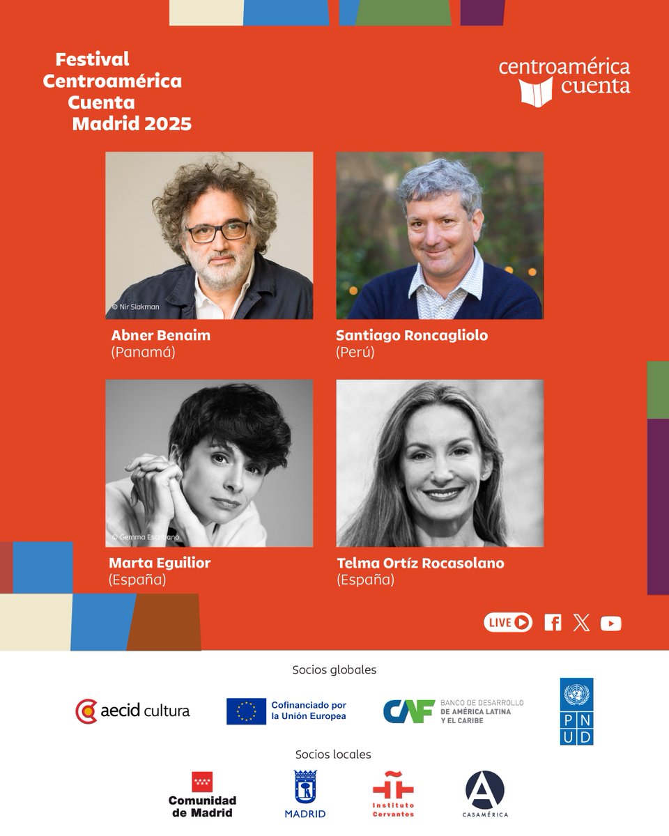 Las historias se leen, se ven y se escuchan. 📖🎬🎶

En #CAC25🇪🇸, <a href="/abnerbenaim/">Abner Benaim</a> 🇵🇦, <a href="/twitroncagliolo/">Santiago Roncagliolo</a> 🇵🇪 y Marta Eguilior dialogan con Telma Ortíz Rocasolano sobre narrativas híbridas.

📍<a href="/casamerica/">Casa de América</a> | 22.09 | Entrada libre + transmisión en vivo  

 Más info 👉