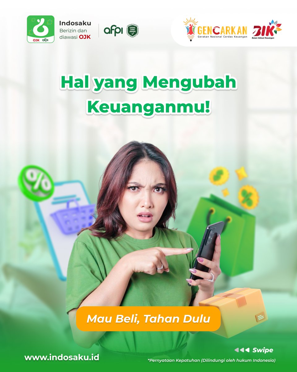 indosaku_id's tweet photo. Belanja impulsif bikin dompet tipis &amp; barang numpuk 😵‍💫Coba ikuti aturan 24 jam sebelum checkout biar lebih bijak 🙌

#indosaku #SiPalingFintech #ojkindonesia #AFPI #tranding #PeertoPeerLending #BIK #BulanInklusiKeuangan https://t.co/3I3GEWStBX