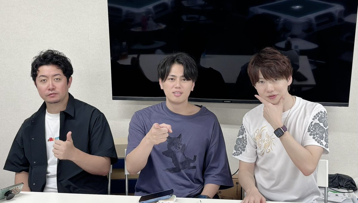 ClubNPM's tweet image. 先日何切る超会議の収録が行われました！
今シーズンはこちらの3名！
11月頃より公開予定です！

#何切る超会議