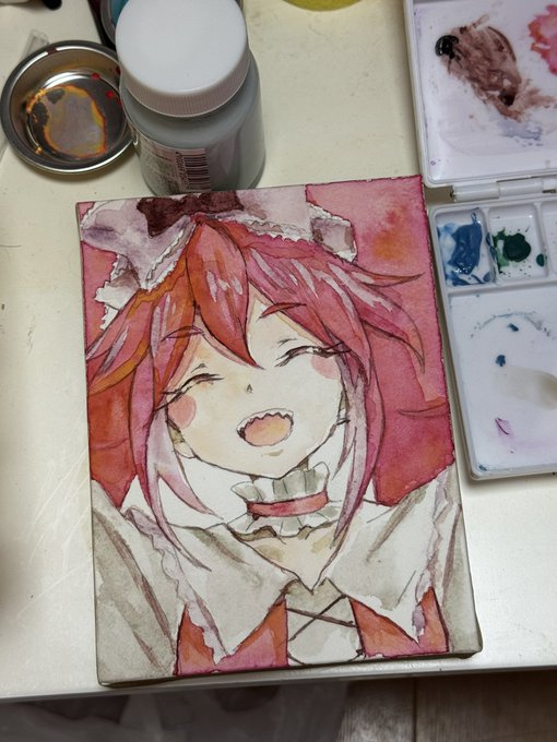 ハルモニア買ったので試し描き
分離色可愛いー 