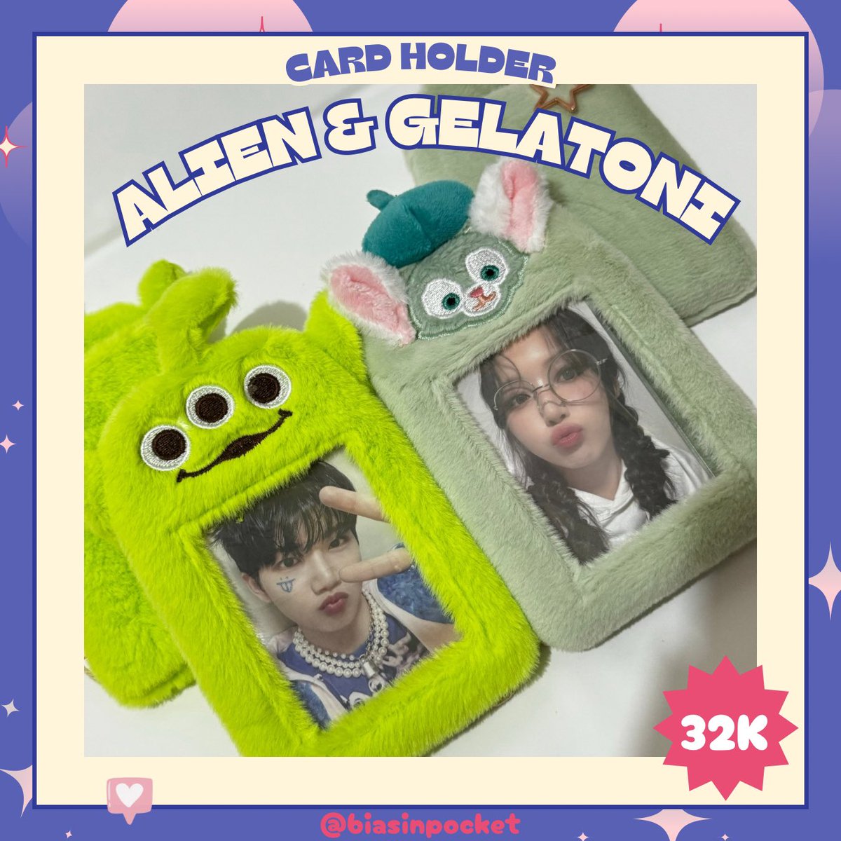 biasinpocket's tweet photo. ALIEN &amp; GELATONI CARD HOLDER
⭐️ Gold Star Chain ⭐️
—
Stock based on picture left https://t.co/I8FbiVvddN