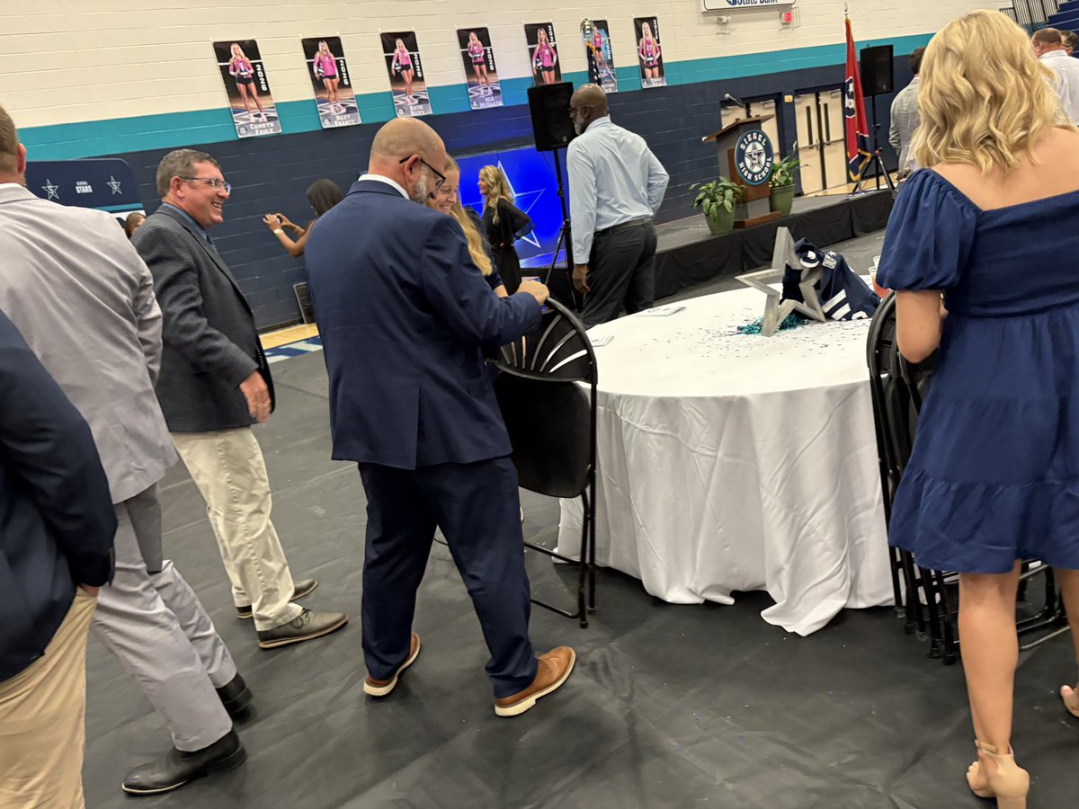 Congratulations to the great <a href="/Charlie92260561/">Charlie Davidson</a> on being named to the <a href="/SiegelHighStars/">Siegel High School</a> Hall of Fame. Siegel and <a href="/rucoschools/">Rutherford County Schools</a> are blessed to have Charlie invest in our schools.Yes, that is Charlie picking up the chairs at his own Hall of Fame ceremony. #1of1 #p2bass <a href="/SiegelAthletics/">Siegel Athletics</a>