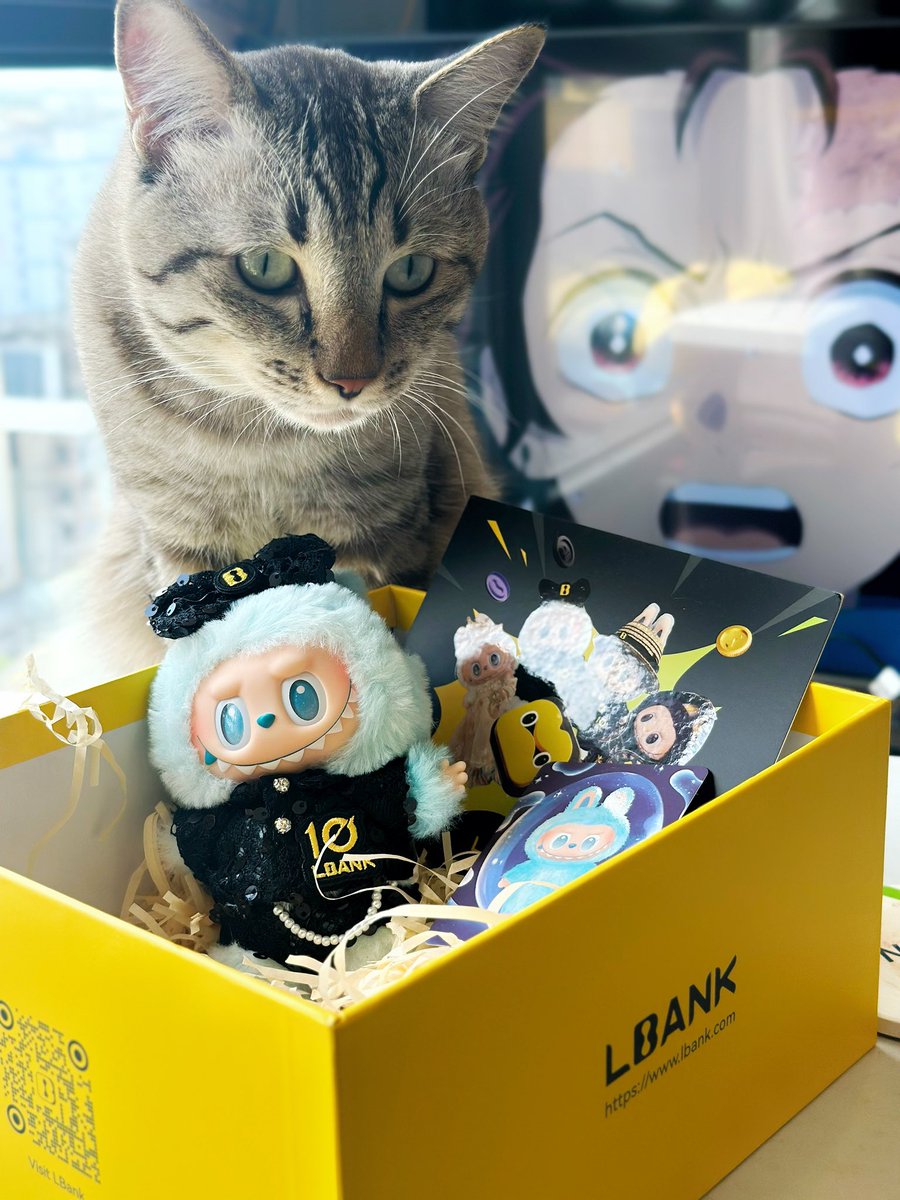 Cheers to 10th anniversary, LBANK!🥂🌟 <a href="/Plapao_research/">Plapao.🕯️</a> 🐱✨

Thank you for the journey, the growth, and the trust.
Wishing many more years of success ahead 🚀💫

PS. This is my first LABUBU😆💕

<a href="/LBank_Exchange/">LBank.com</a> <a href="/LBankAngels/">LBank Angels</a>
#LBank10th #EyesOnMe