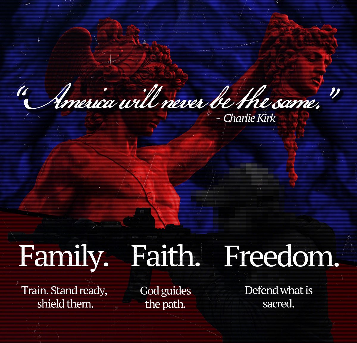 Nebolas's tweet image. Charlie Kirk stood for what he believed in. Peacefully. He was attacked and murdered. Prepare yourself and your families to defend your rights and protect them. Practice shooting and defensive techniques. Learn basic medical skills for GSWs. Have faith in God and Christian morals