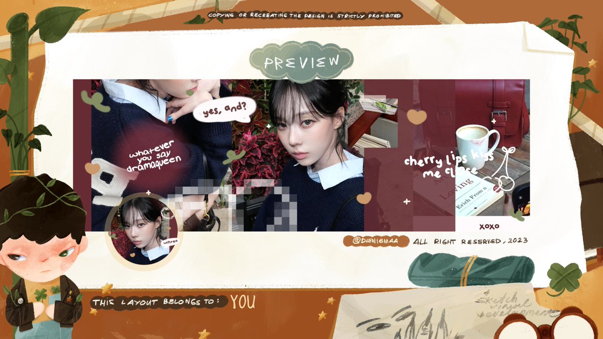 Any interaction are appreciated!

Halo, saya ada ready stock Leeseo dan Winter yang bisa langsung kamu take sekarang. Cek ALT untuk price masing-masing layout. Terima kasih.

#zonauang Lesseo dan Winter