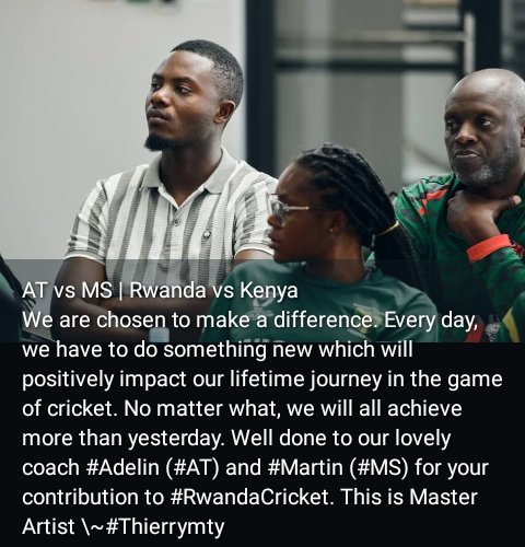 MANIRAFASH95393's tweet image. We need more skills in order to be in our dream, meaning education has never ended in @Rwandacricket. Every single day, we try our best through hard work, patience, resilience, clear determination in our mission &amp;amp; vision. #letsplay #bettercricket #growingwitheverystep #Mtytvfocus