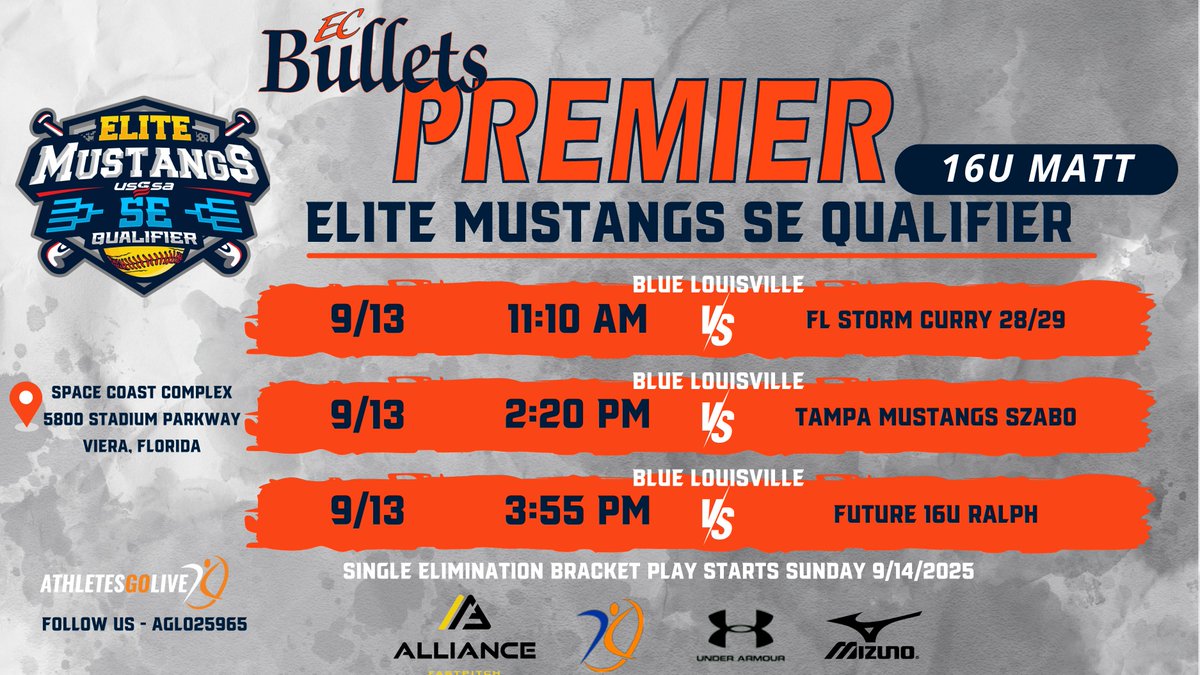 Come out and watch our EC Bullets Premier 16U Matt team compete this weekend in Viera! <a href="/ecbullets16U/">EC Bullets Premier 16U Matt</a> @HeldTravis45922 <a href="/RBPD5015/">Matt Bodenheimer</a>