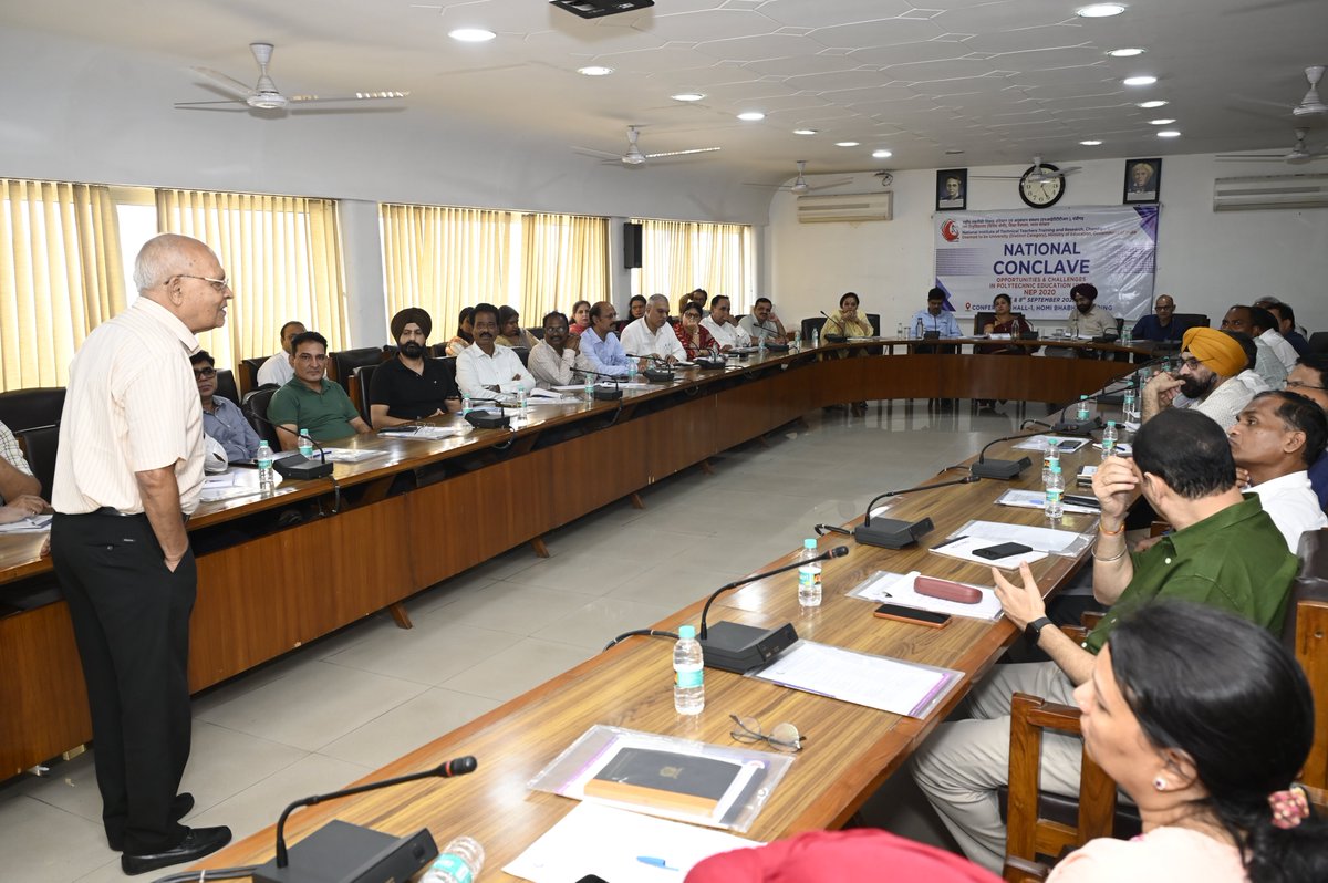 NITTTR_CHD's tweet image. First ever Two Days National Conclave on Opportunities &amp;amp; Challenges in Polytechnic Education - NEP - 2020 was organised by @NITTTR_CHD 
#NITTTRChandigarh #PolytechnicEducation #NEP2020 #NationalConclave
@EduMinOfIndia @AICTE_INDIA @ugc_india @PIB_India