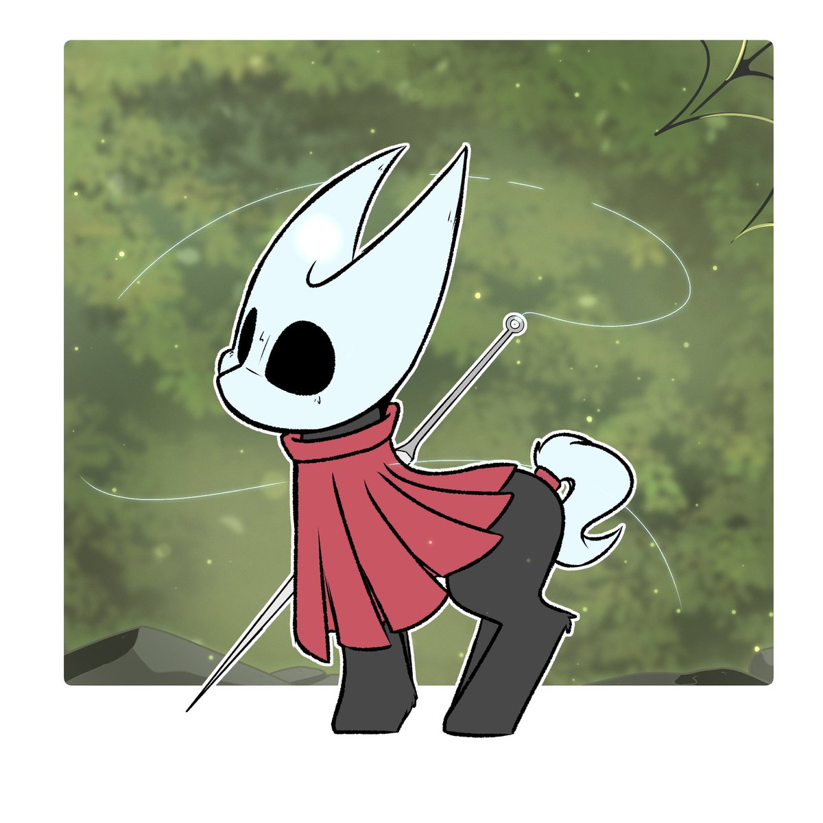 ✨🐝 Hornet Pony 🐝 ✨
--------------------------------
(I've been playing Hallow Knight and silk song looks so good HhHh)