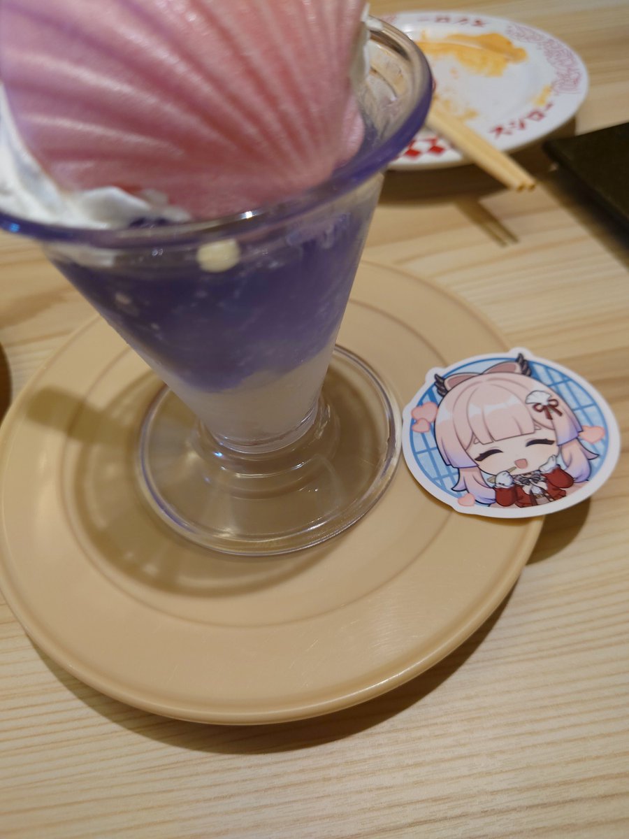 jun_violets's tweet photo. 原神 スシローコラボ行ってきた！！
(旅行中) https://t.co/cZwthacCrP