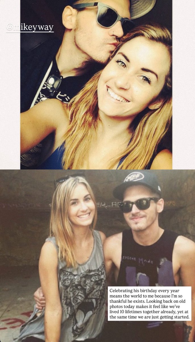 MCROfficialST's tweet photo. Kristin’s birthday post for Mikey 🥺 https://t.co/u2vaQEkGim