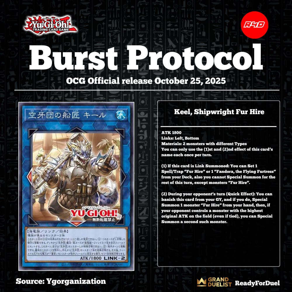 New Fur Hire! #YuGiOh #TCG #Readyforduel