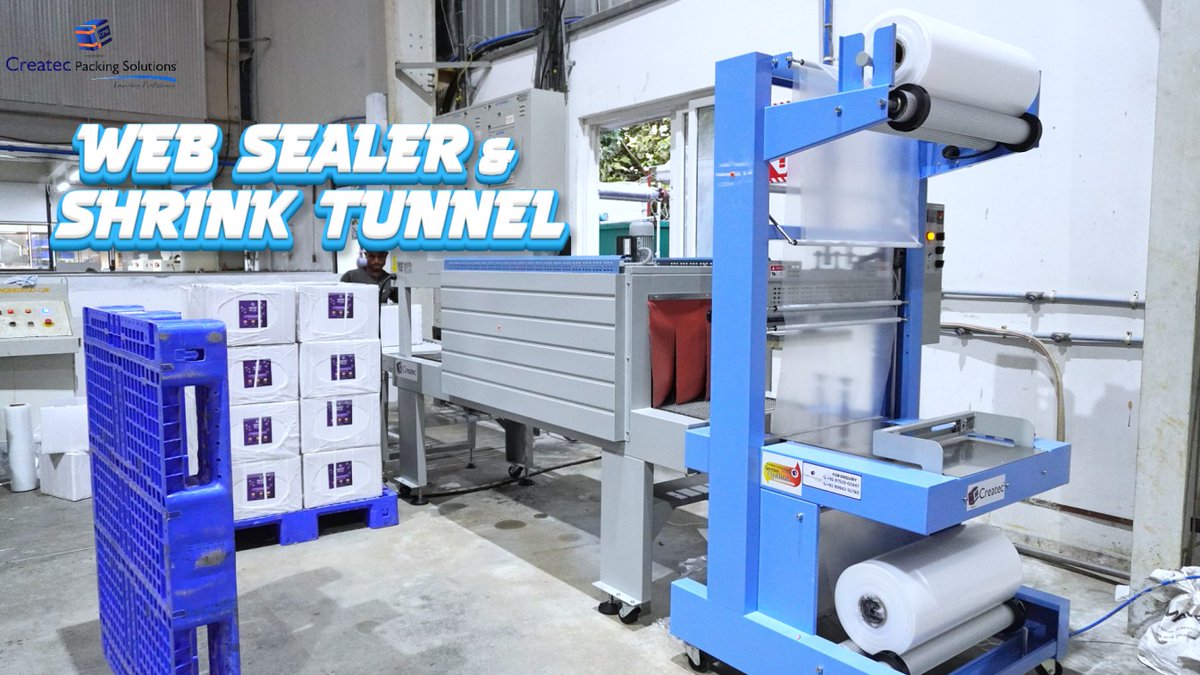 CreatecPacking's tweet image. 🎥 Watch Web Sealer with Shrink Tunnel – Live Installation & Demo! - youtu.be/iNHx_nNuR9M?si…
✅ Fast Operation
✅ Strong Seal
✅ Ideal for Industrial Packaging
#WebSealer
#ShrinkTunnel
#CreatecPackingSolutions
#MachineDemo
#IndustrialPackaging
#CartonWrapping
