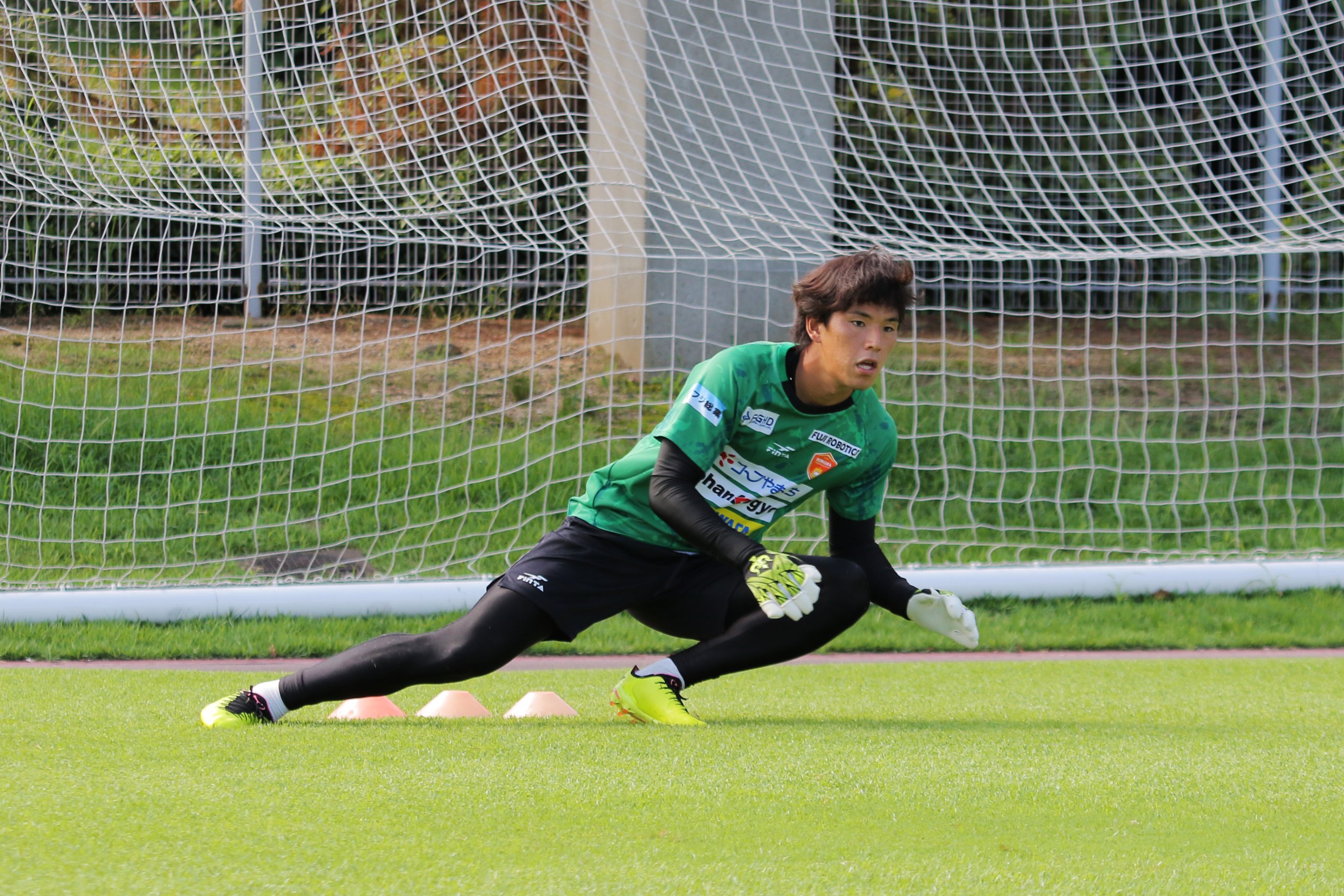 レノファ山口サッカーウェア　ピステ レノファ山口FC 支給品 トレーニングウェア プラクティスシャツ