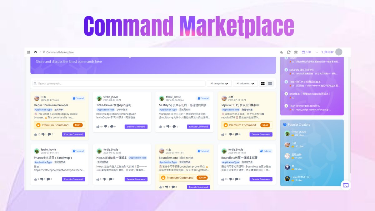 Node-X (@labs_nodex) on Twitter photo Introducing the Command Marketplace:
Where commands, tools, and compute meet freedom.
Discover.
Deploy.
Earn.
No code. Just commands.
Start experience now: hub.node-x.xyz Introducing the Command Marketplace:
Where commands, tools, and compute meet freedom.
Discover.
Deploy.
Earn.
No code. Just commands.
Start experience now: hub.node-x.xyz