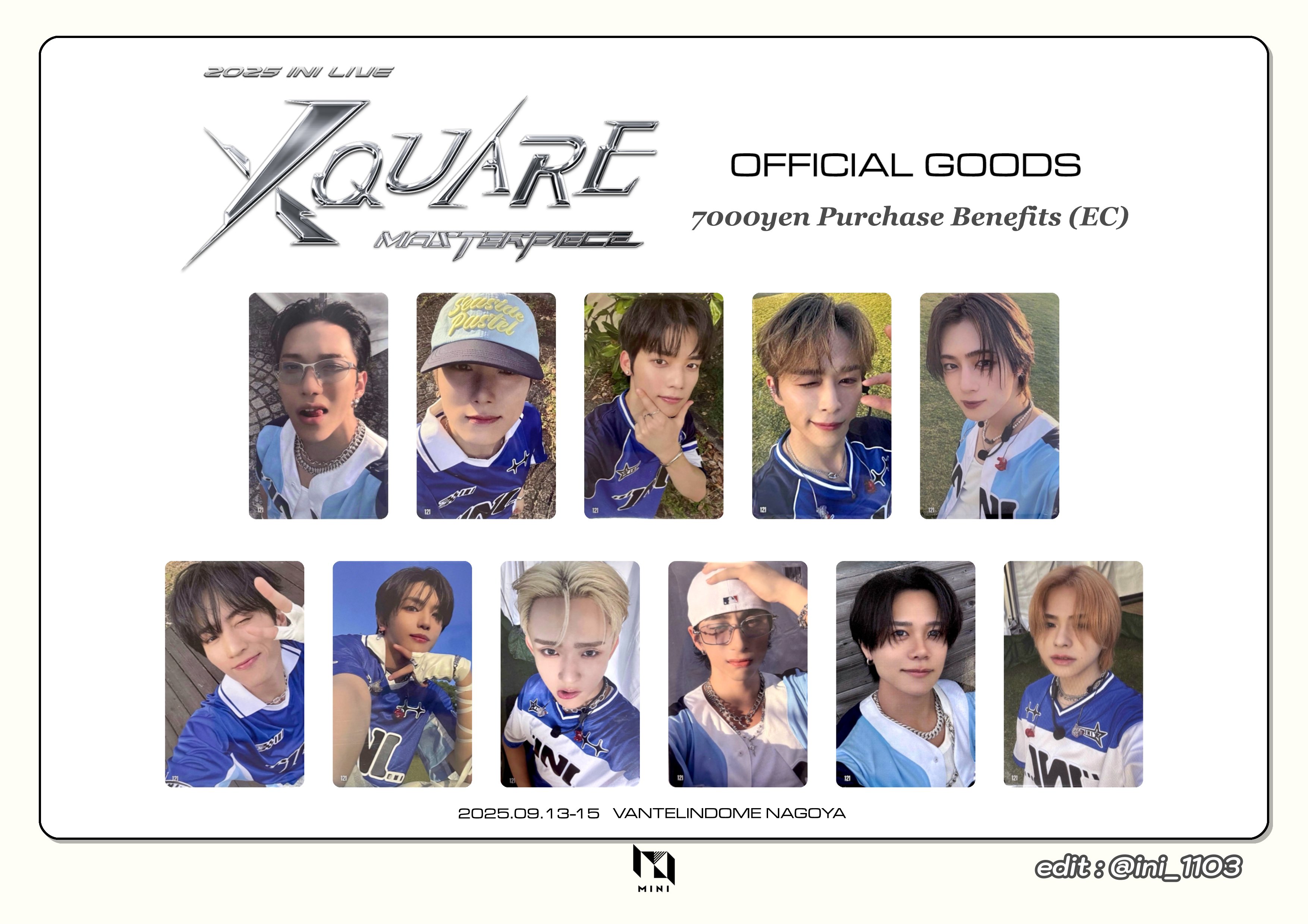 INI グッズ まとめ 2023 INI 2ND ARENA LIVE TOUR [READY TO POP!]」OFFICIAL GOODS