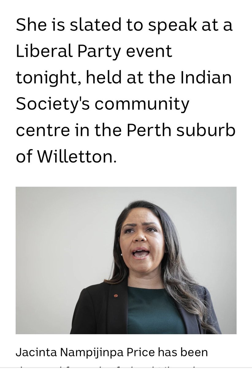This will be interesting 🤔

The Indian Society yesterday told the ABC it was not associated with the event, which had been booked through an online portal.