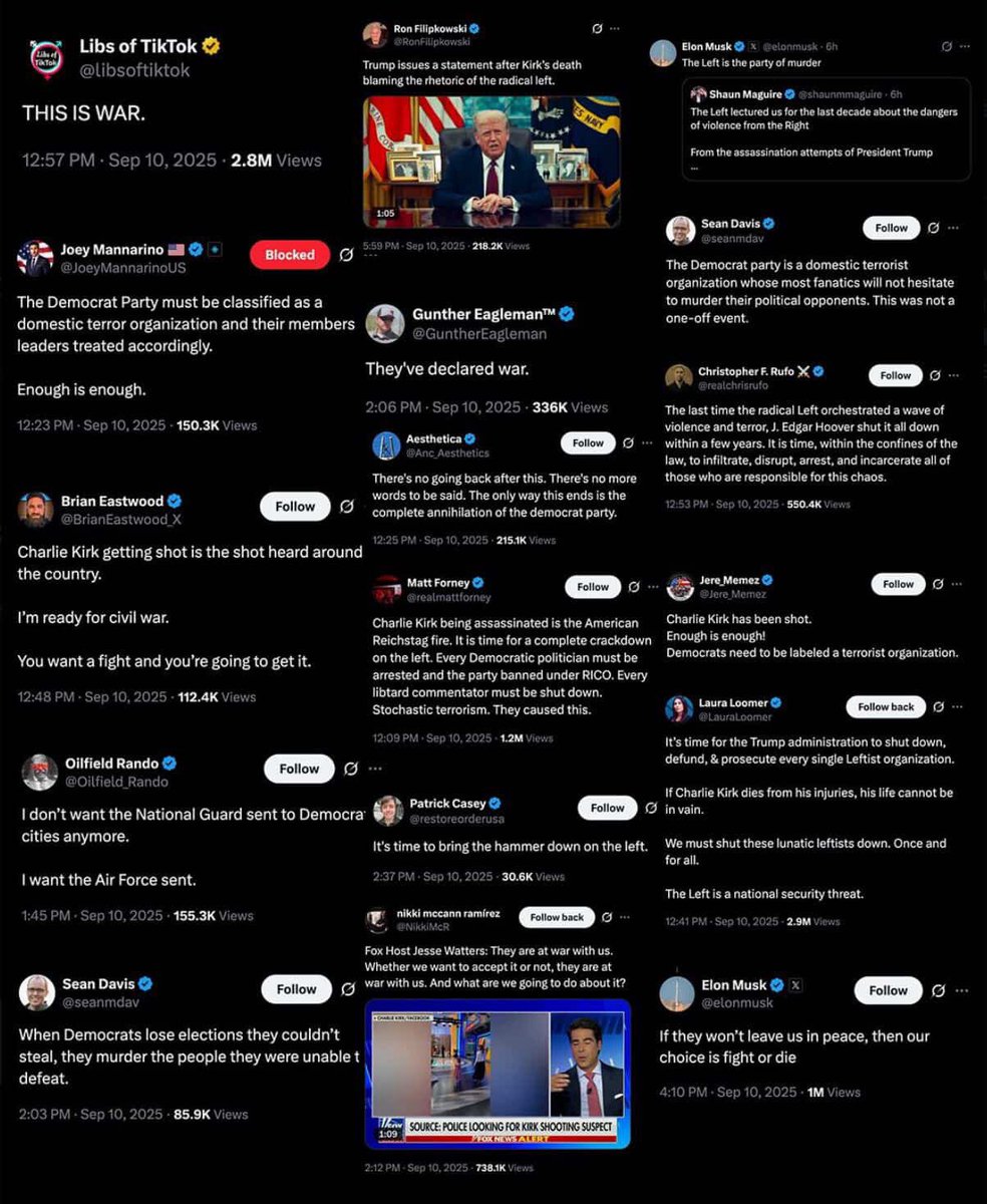 None of these idiots is able to finger out the real perpetrator, Israel.
#CharlieKirk