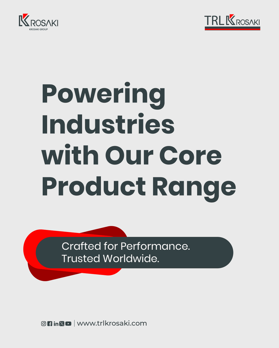 TRLKrosakiltd's tweet image. Where industries rely, TRL Krosaki delivers. 
From India to 10+ countries, our precision-engineered refractories power critical operations with performance, expertise & trust.
Because behind every strong industry, there’s a stronger partner.
#TRLKrosaki #RefractorySolutions
