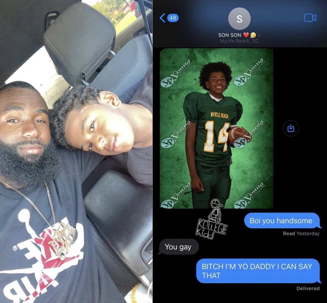 1RandomReporter's tweet image. South Carolina son calls dad gay for calling him handsome 😂 #funny