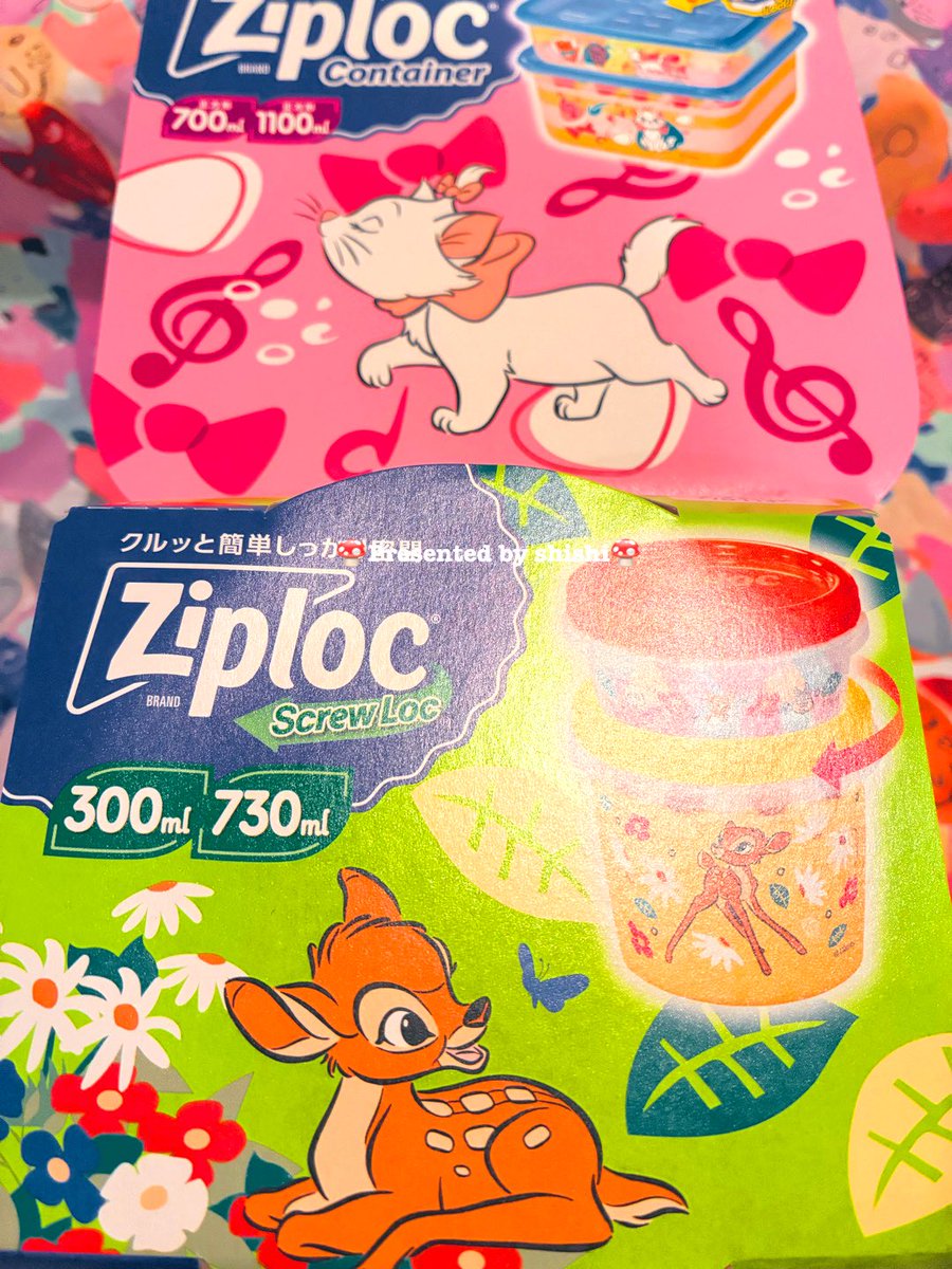 toramshishi's tweet image. ジップロックのディズニーコラボなにげに好き♡♡バンビとマリーちゃん
#Ziploc