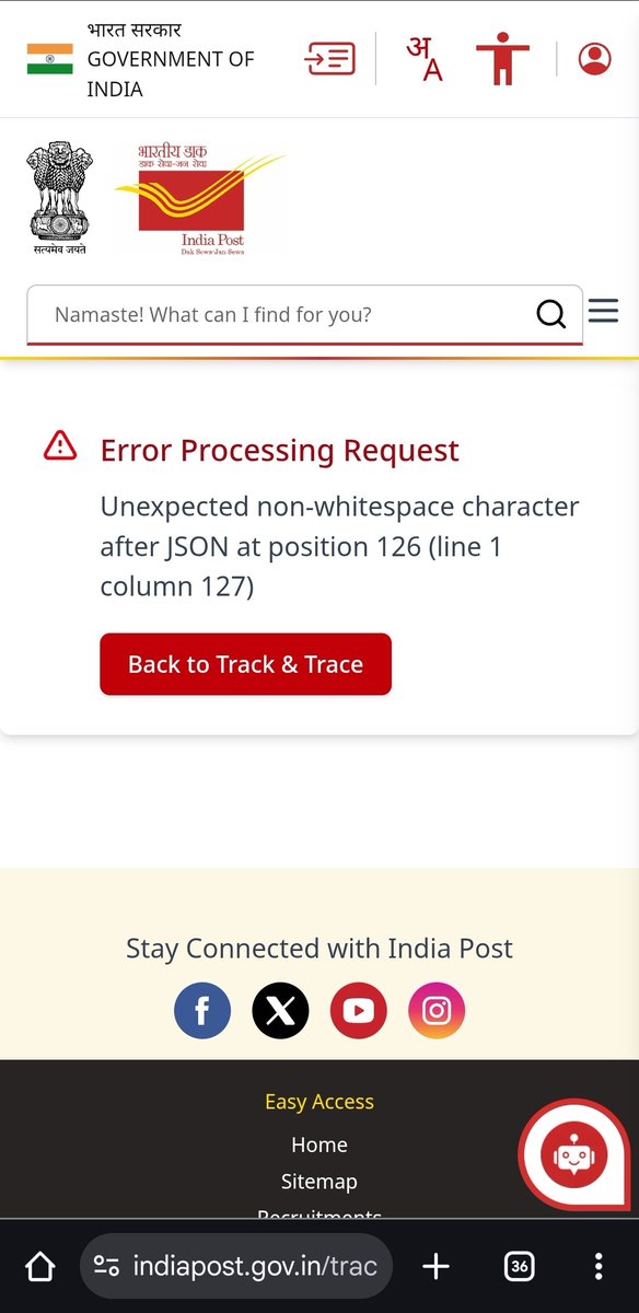 udaykumardhokia's tweet image. @IndiaPostOffice Hire me and you won&apos;t get these errors😄