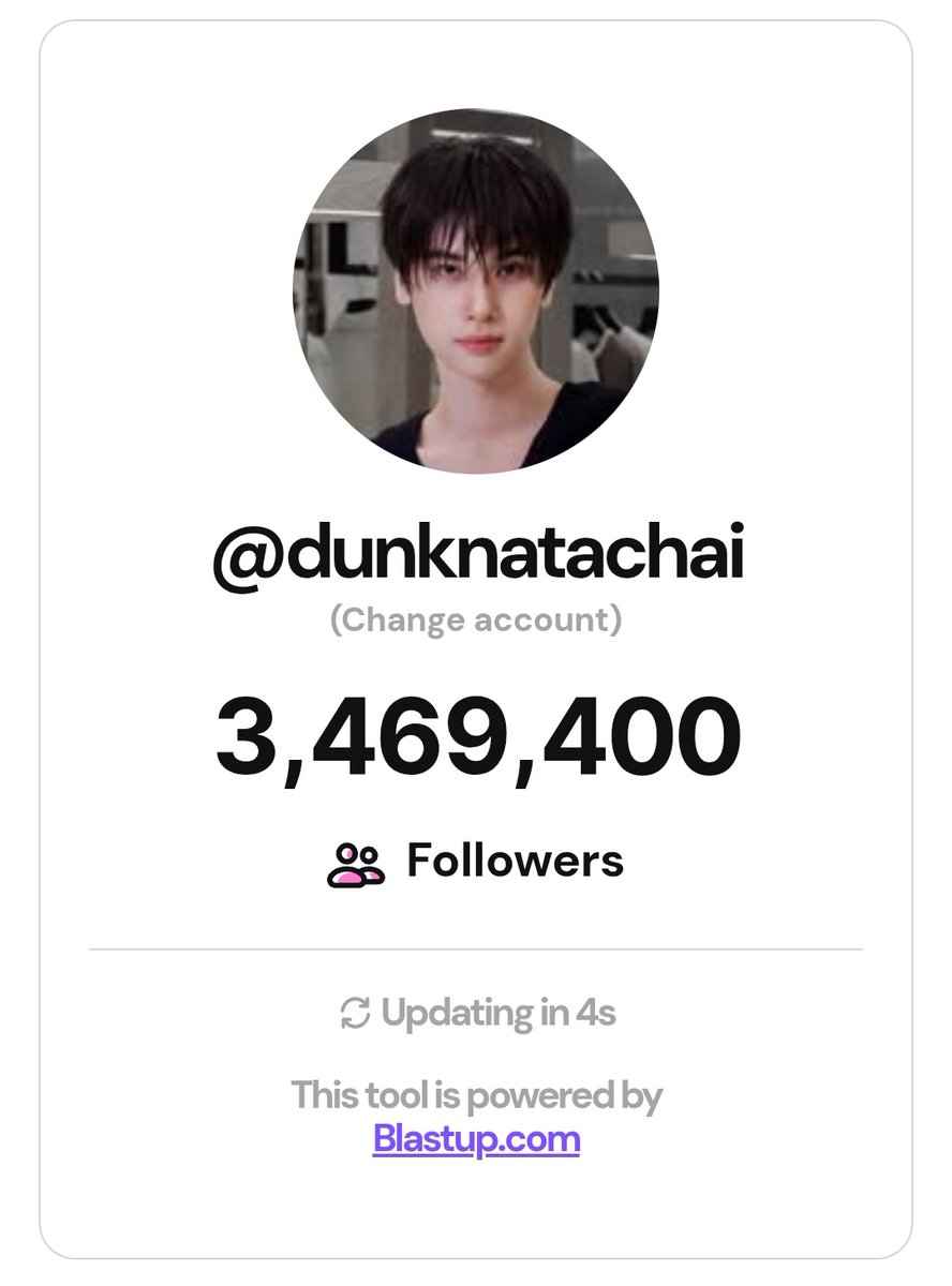 (Instagram Follower Growth)
Ig: dunknatachai 

Time gap: 24 hours
Variation: Increase by more than 1.8K followers

#dunknatachai #จุงดัง #JoongDunk
