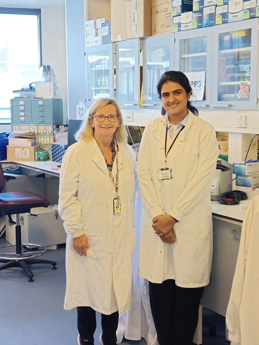 professor_gene's tweet photo. Exactly a decade after I trained under the tutelage of Prof John Burn @CaPP3 group at @newcastleuni, it's Jyoti Sadhwani (my PhD student's) turn to do so. She spent a month with the legendary #CAPP team to learn about molecular epidemiology and pathology of #MSI and #LynchSyndrome pan cancer
#ProudMentor #LikeMentorLikeStudent #Learning #Collaboration @lynchsyndrome @GTUoffice @gsbtm