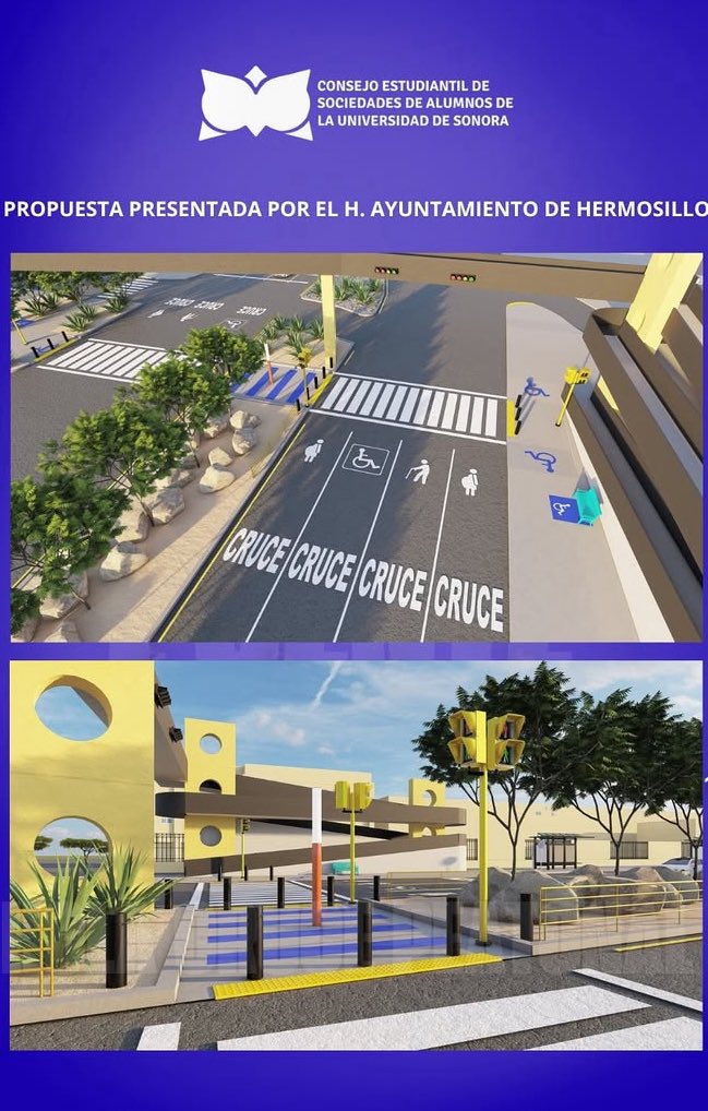 YolandaButrn2's tweet photo. Voy a dejar este comunicado de @CESA_Unison aquí y me voy a ir a dormir con una sonrisa en los labios. 
#NoMasPuentesAntipeatonales #Hermosillo #CruceaNiveldeCalle #PeatonesPrimero #accesibilidad #somosbuhos https://t.co/4mB5kbOqsG
