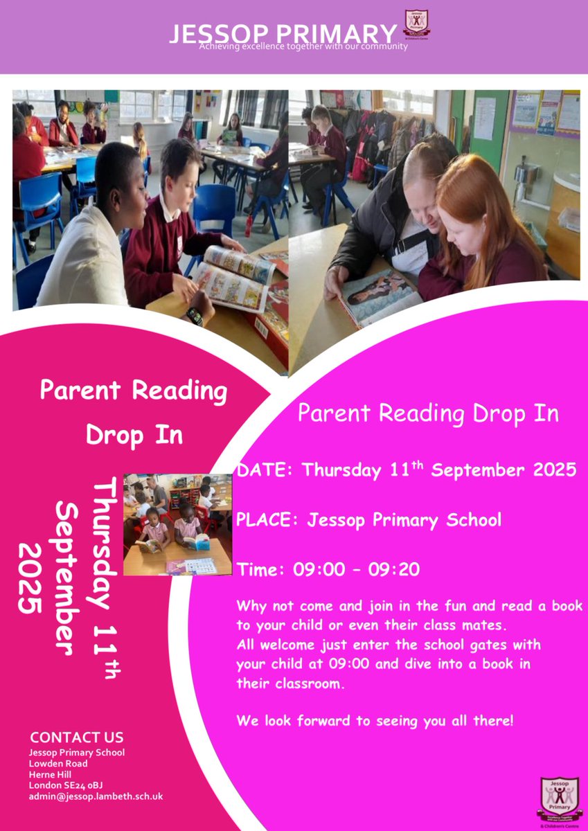 JessopPrimarySchool (@jessopprimary) on Twitter photo Come and share a book with your child today. Walk straight into your child’s class and enjoy a book together. Come and share a book with your child today. Walk straight into your child’s class and enjoy a book together.