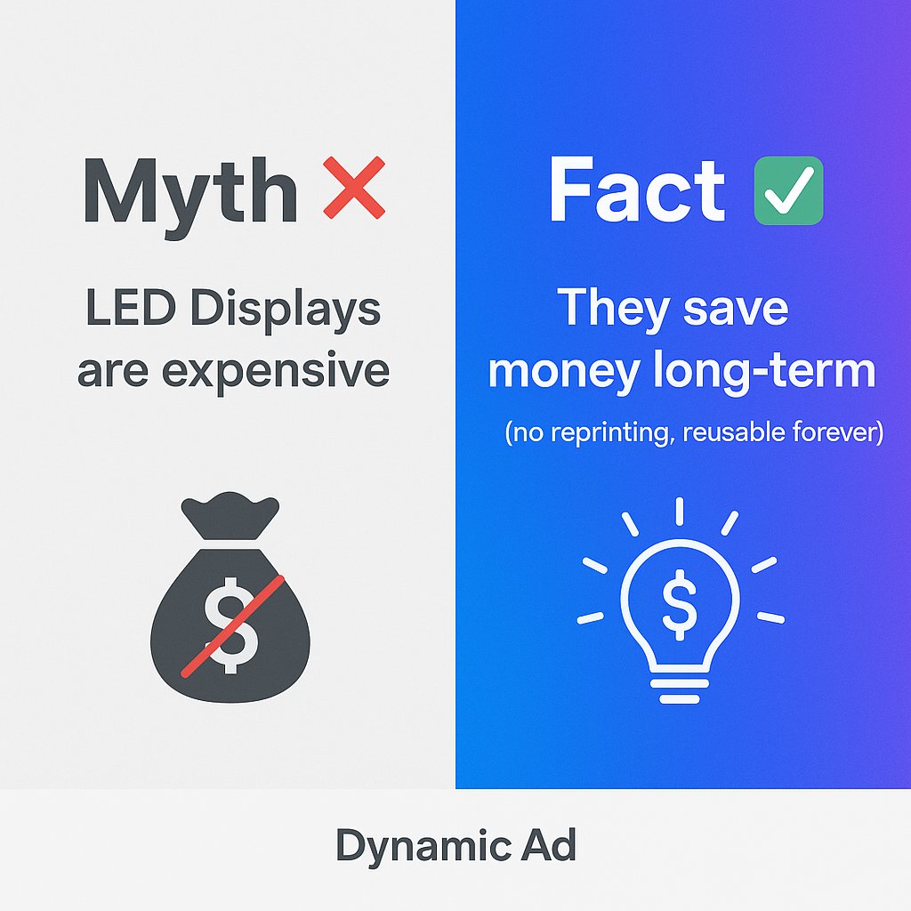 dynamic_ad_'s tweet image. 🚀 With Dynamic Ad’s digital LED displays, you can attract more customers, reduce advertising costs, and grow your business faster.

✨ Switch to smart advertising today.

#DynamicAd #LEDDisplay #DigitalAdvertising #BusinessGrowth #ShopMarketing #SmartAdvertising #LEDSignage