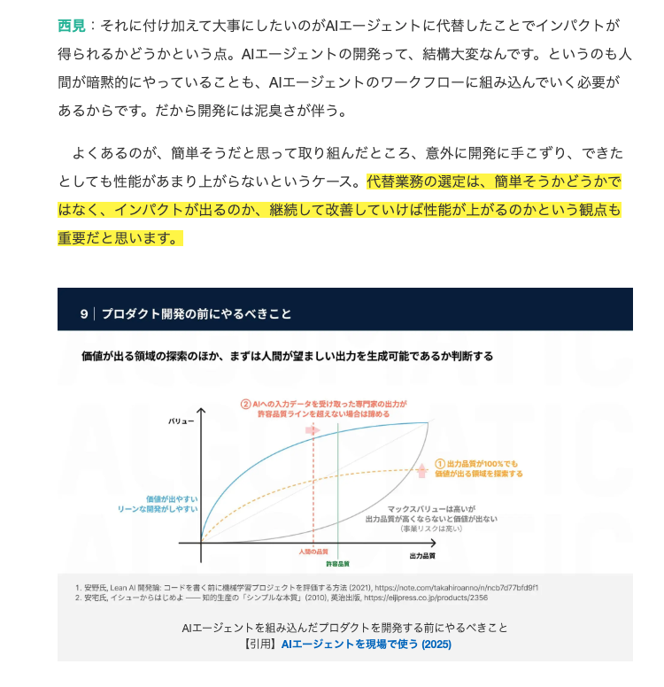 catshun_'s tweet photo. AIエージェント開発における勘所 について、#CodeZine さんにインタビューいただきました！🙌

-- 当たり前だけど大事にしたいよね

というポイントについて、4名で解説しています👏
https://t.co/XRBbCptGyA