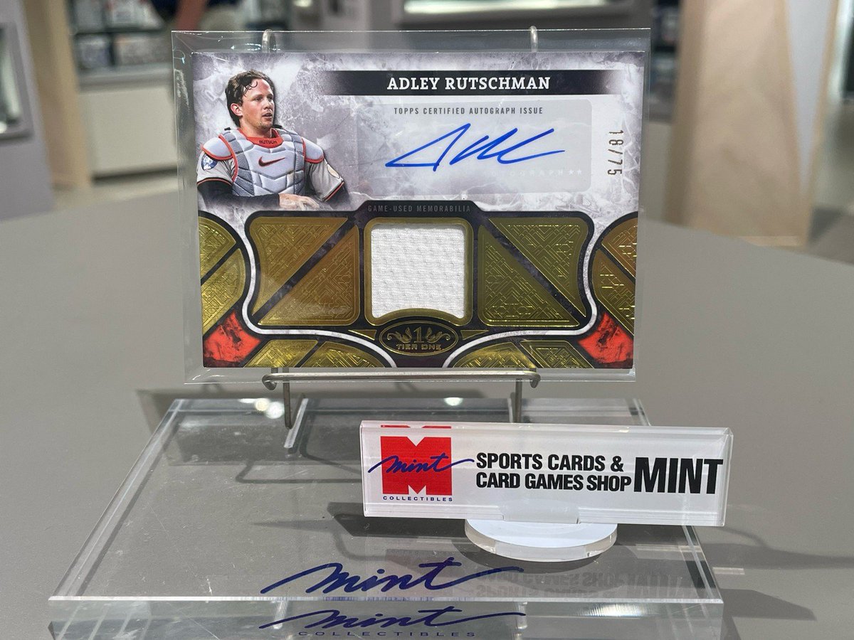 ADLEY RUTSCHMAN 直筆サイン入りカード 2021 Onyx 直筆サイン Adley