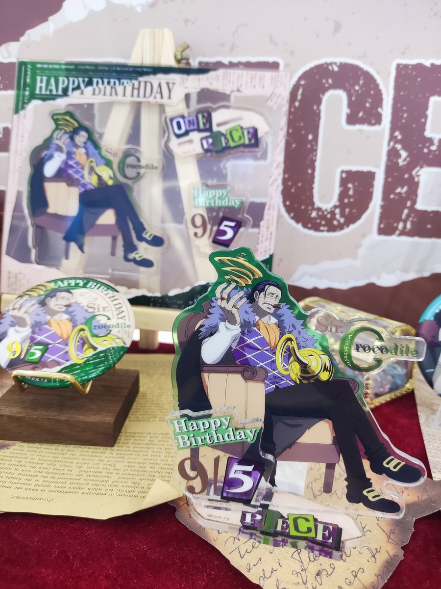 バースデー アクリルスタンド 缶バッジ ONE PIECE 麦わらストア