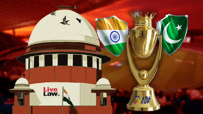 #BREAKING Counsel mentions PIL seeking cancellation of the India-Pakistan #cricket match scheduled to be held on Sept 14 in #AsiaCup2025 

Bench: Justices JK Maheshwari and Vijay Bishnoi

J Maheshwari: What is the urgency? It's a match, let it be. Match is this Sunday, what can