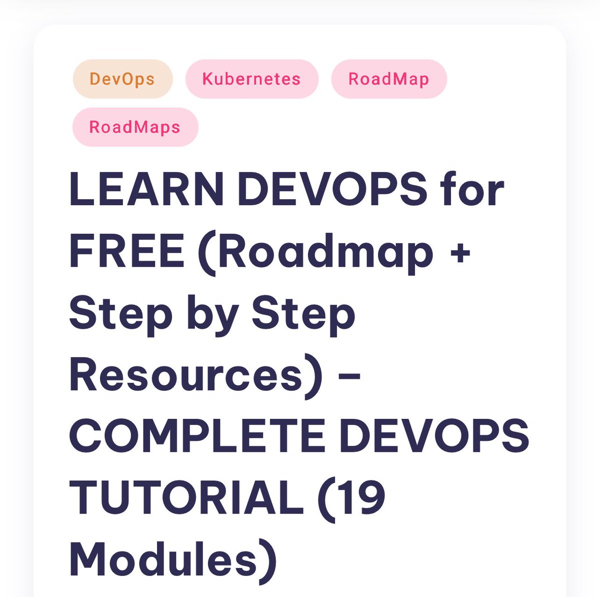 techyoutbe's tweet image. DevOps Roadmap + Free Learning Resources 🔥🔥

thetechfusionist.com/2023/06/23/lea…