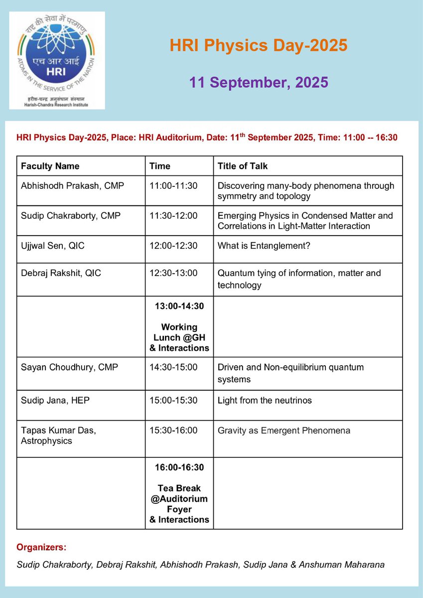 HRI Allahabad (Prayagraj) tweet media