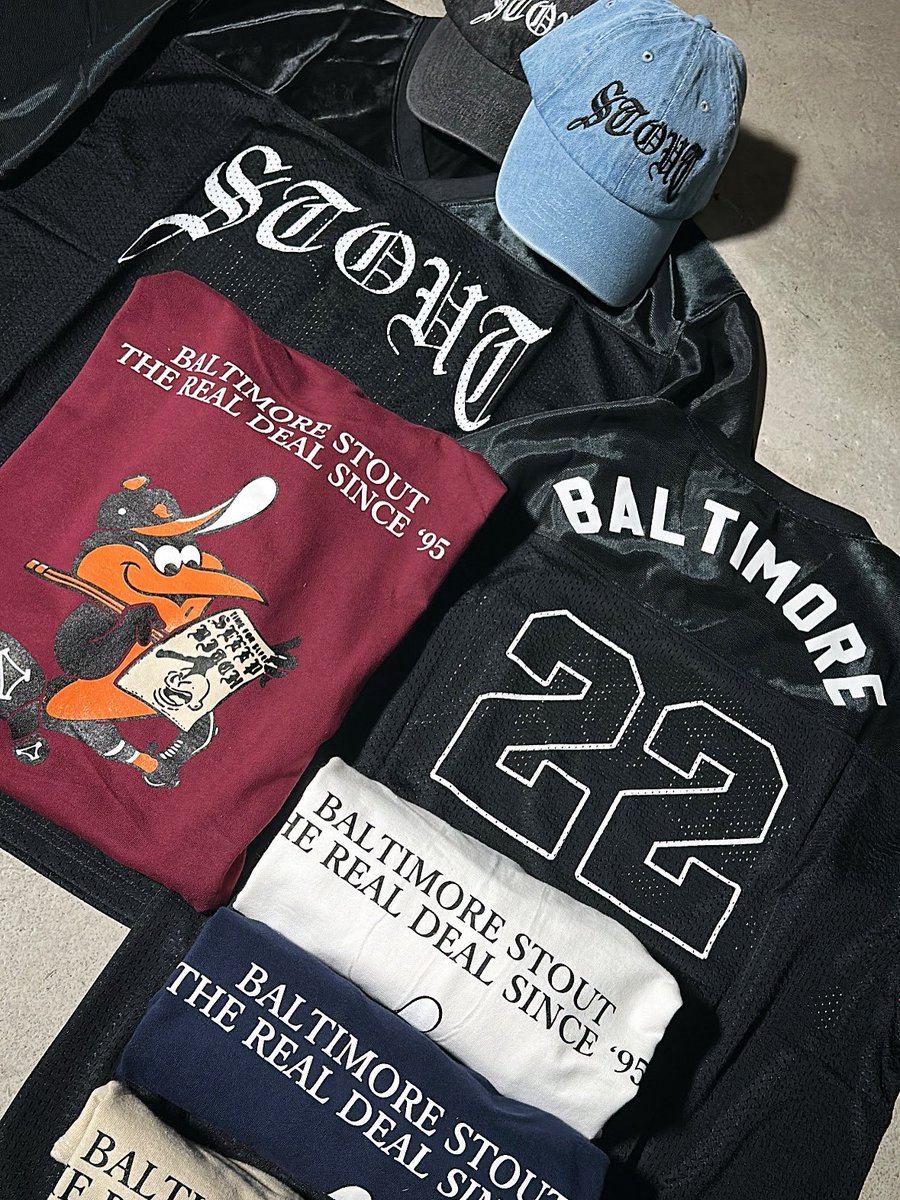 SANDMAKOTO's tweet image. 今週土曜日！OPEN11:30〜 
#SummerBashFest2025 まであと2日！ 

TOUCHDOWN!!! STOUT FROM BALTIMORE MERCH JUST ARRIVED! 
💣🇺🇸LETS GO! 

instagram.com/p/DOcxC87kpF9/… 

#STOUT #MERCH #Baltimore 
#SummerBashFest #FuriousRecords #bloodaxe