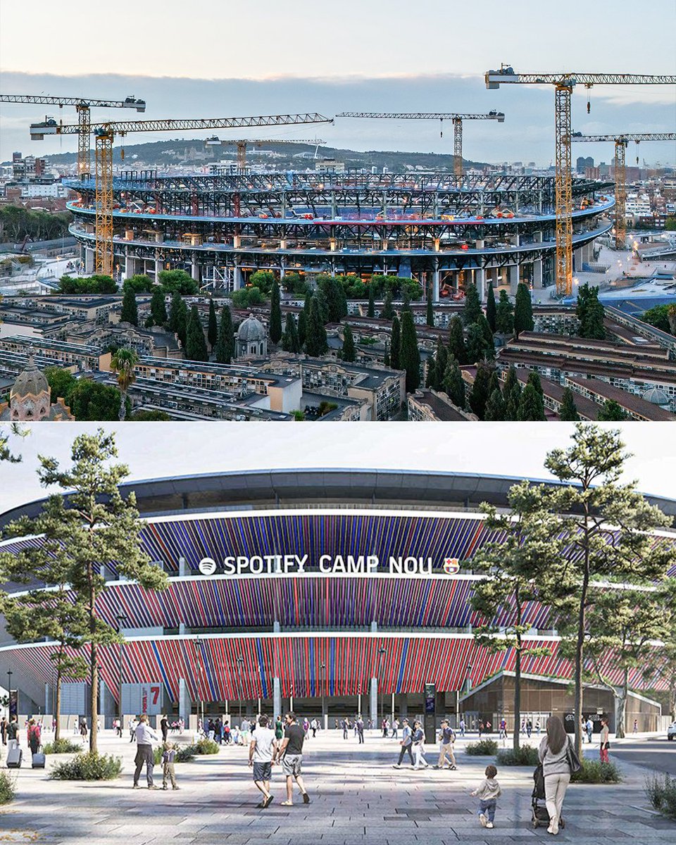 Spotify Camp Nou was originally due to be ready in November 2024 with a capped crowd of around 50,000. In the end, they saw out the season at the Olympic Stadium, with Aug. 10 of this year announced as the date when they would return to Camp Nou. 

Barça were then granted