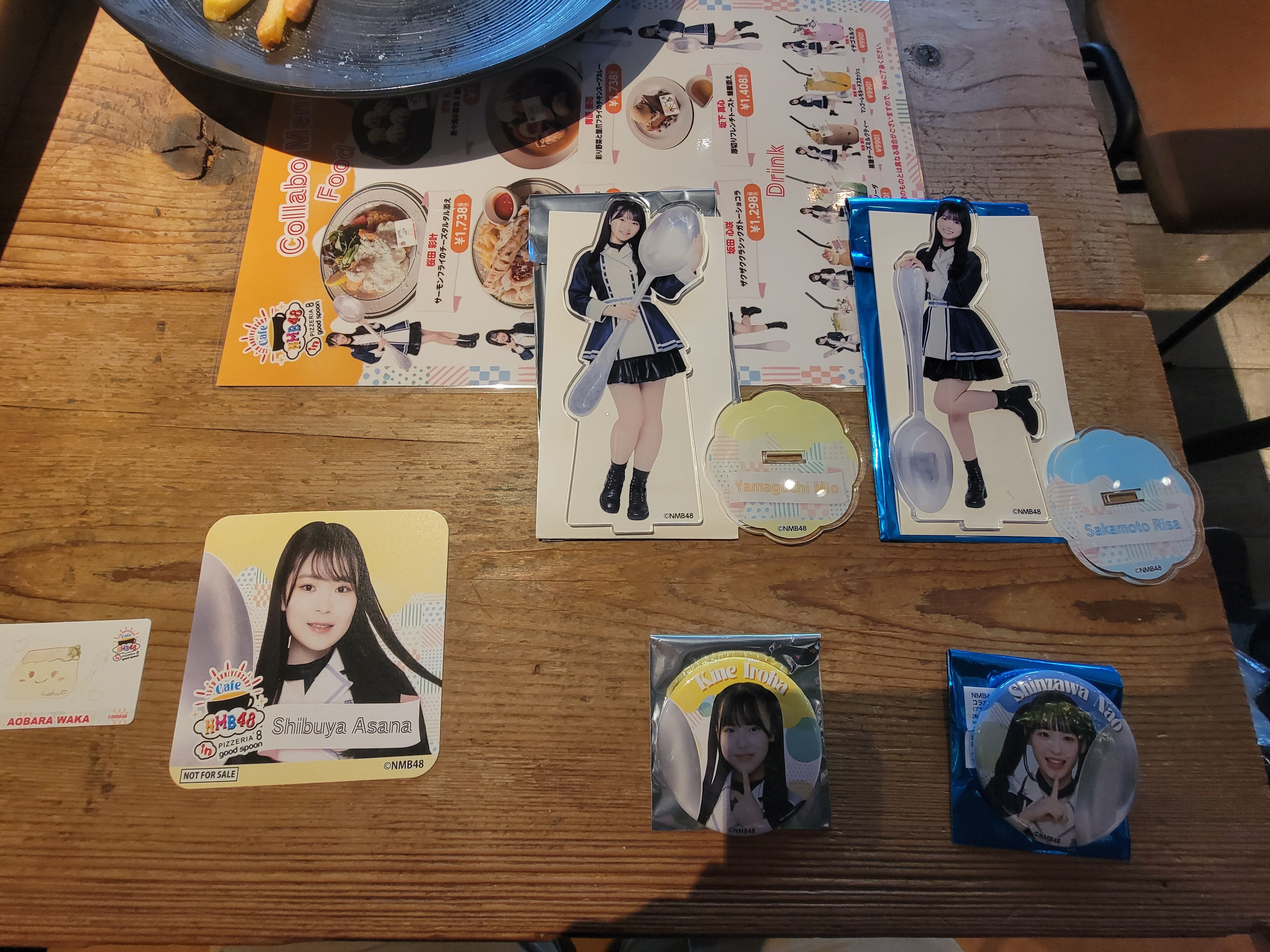 新澤菜央 NMB48×goodspoon 缶バッジ&コースター&アクリル