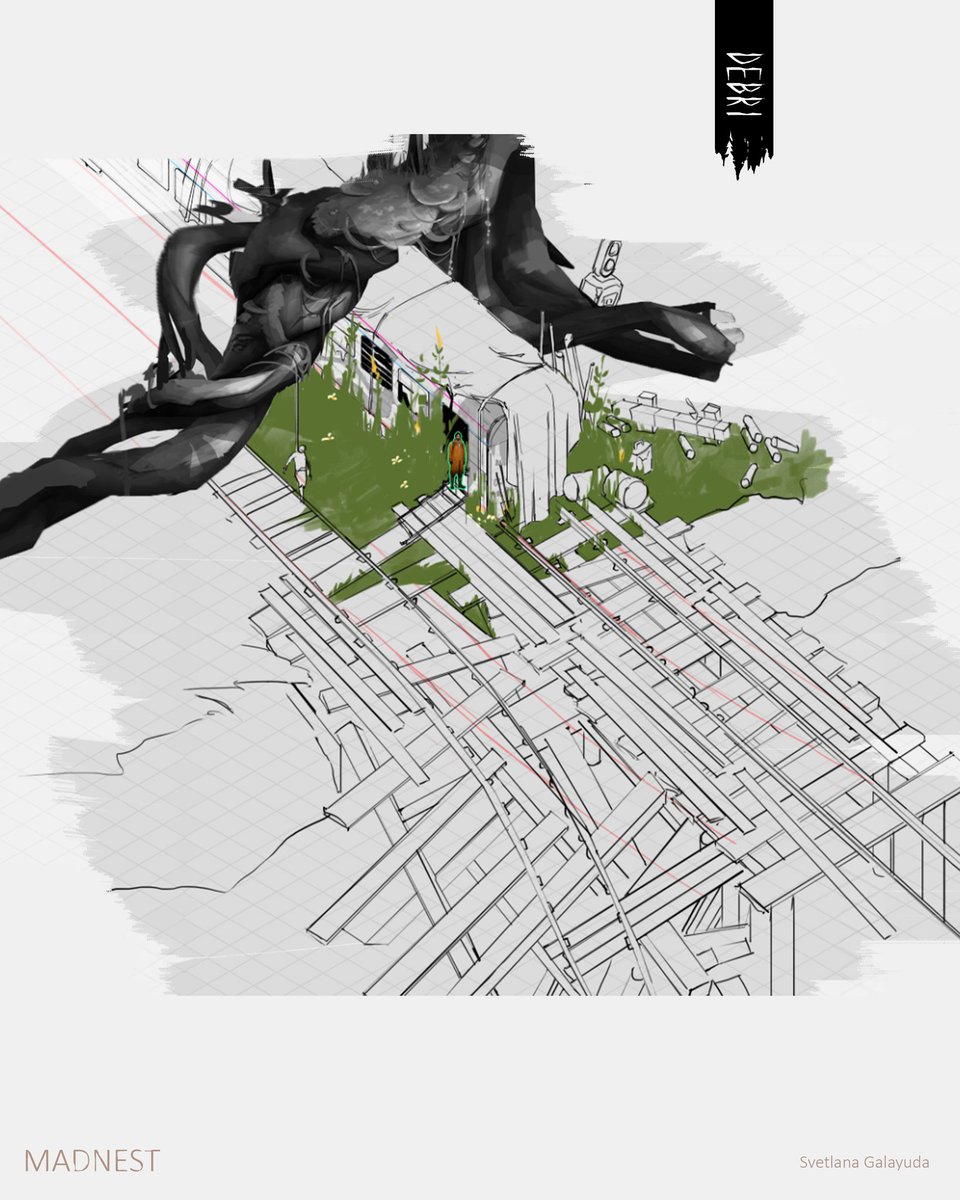 madnest_team's tweet image. Sketches to train location
#indigamedev #gamedev #concepart #environmentconceptart