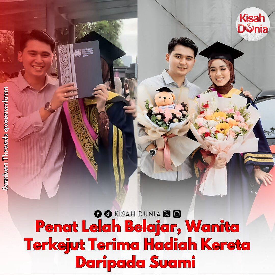 kisahdunia_com's tweet image. Wow! Siapa sangka, susah payah belajar akhirnya dapat kereta daripada suami tercinta.

Berita Penuh: kisahdunia.com/?p=547267

#konvokesyen #hadiah #kereta #suami #cerdik #KisahDunia