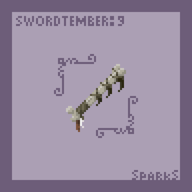 cheesepuff82's tweet photo. 9 and 10 for #swordtember! Making them all 32x32 sprite size. #pixelart #swordtember2025  prompt is #griffin and #medusa https://t.co/e1oyAxsmq5