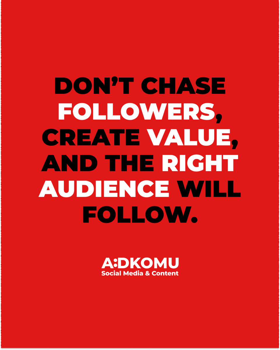 Adkomu's tweet photo. Value attracts people. Focus on helping, not hunting. 

Need help on social media management? Visit https://t.co/AvrYFBvkAy.

#ValueDrivenMarketing #GrowYourAudience #SocialMediaTips #DigitalPresence #SmartMarketing https://t.co/DGA9E2oFEd
