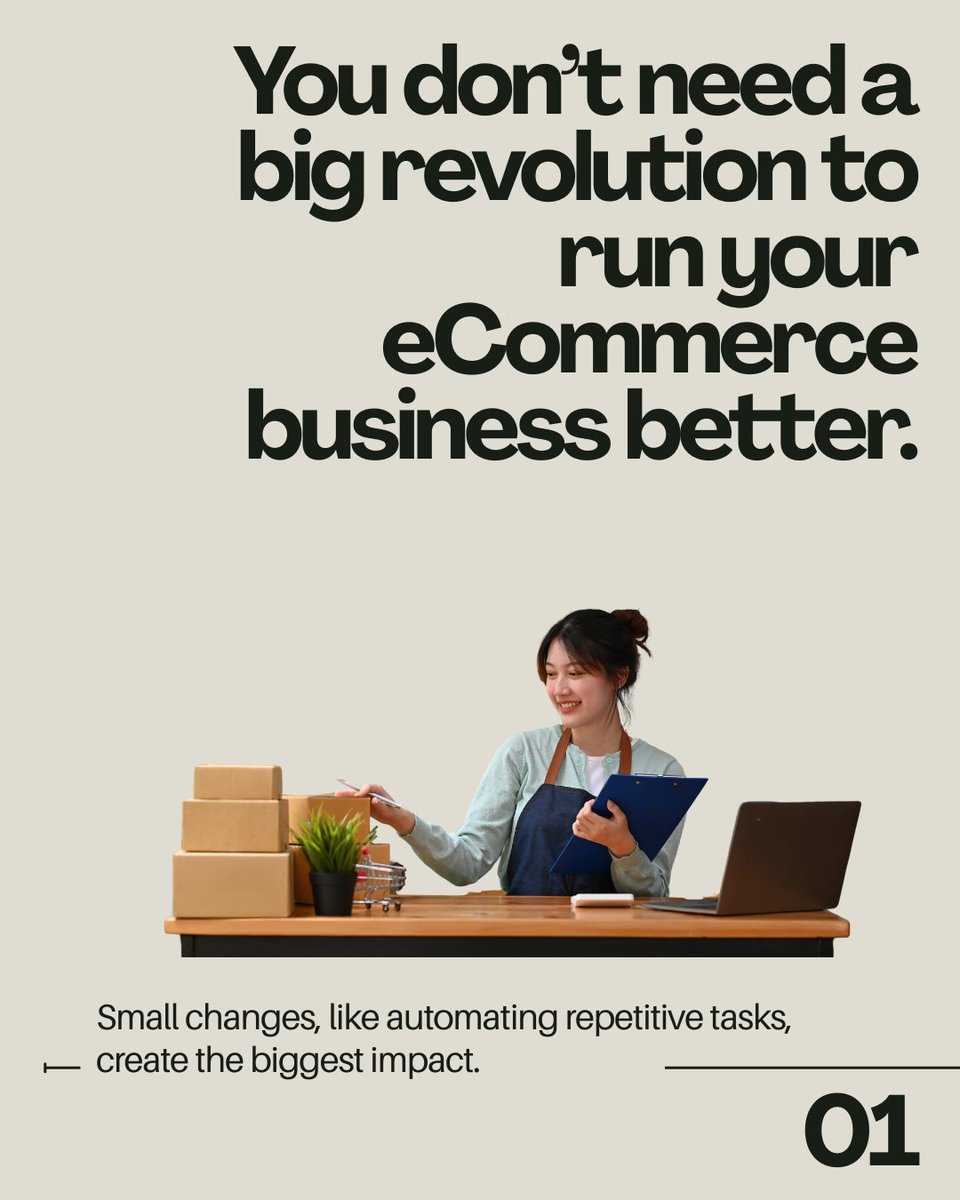 webbeeglobal's tweet image. ✨ Still managing orders &amp;amp; inventory manually?
It’s slowing you down, costing you sales, and leaving customers unhappy

👉 It’s time to automate your business and scale with confidence.
📩 DM us to know more
 
#EcommerceAutomation #WebBeeGlobal #EcommerceSolutions
