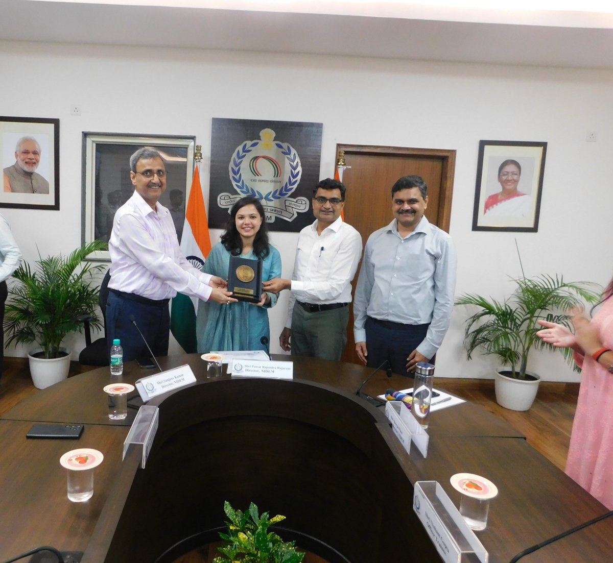 NIDEM_GoI's tweet photo. NIDEM successfully concluded the Induction Training Programme for IDES Officer Trainees (Batch 2024). 
The Director, NIDEM, addressed the trainees, encouraging them to embrace excellence, innovation, and commitment in their future roles.#IDES #NIDEM #CapacityBuilding https://t.co/6NdmsGFmzC