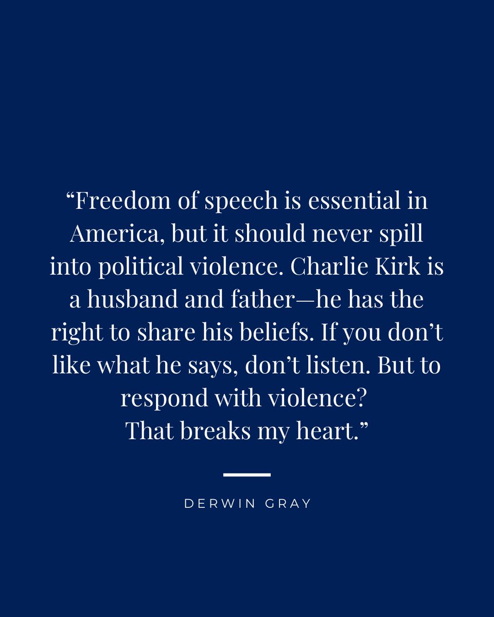 CriddleBenjamin's tweet photo. |@DerwinLGray discussing the horrific events of today and providing perspective https://t.co/5DptFy3cK4